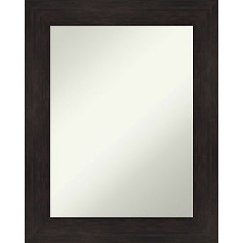 Amanti Art Espresso Bathroom Wall Mirror