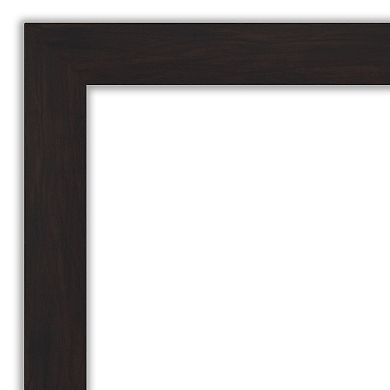 Amanti Art Espresso Narrow Bathroom Wall Mirror