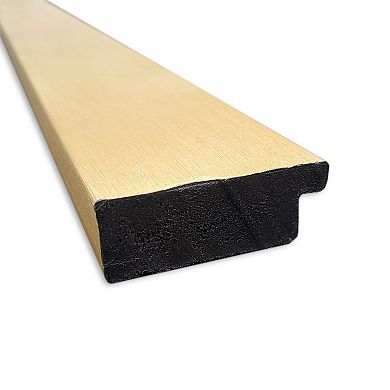 Amanti Art Non-Beveled Bathroom Wall Mirror Grace Brushed Gold Frame