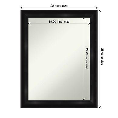 Amanti Art Grand Narrow Bathroom Wall Mirror