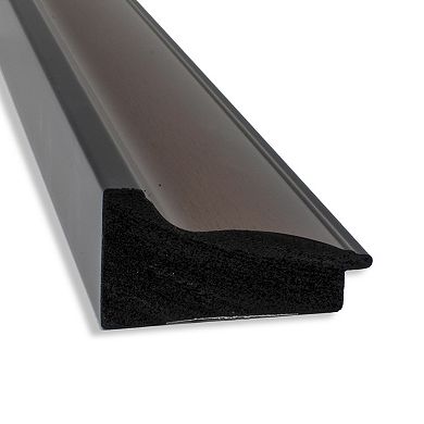 Amanti Art Harvard Walnut Finish Bathroom Wall Mirror