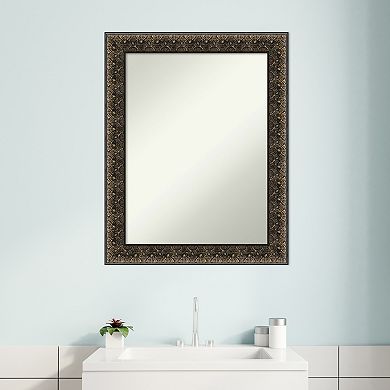 Amanti Art Embossed Bathroom Wall Mirror