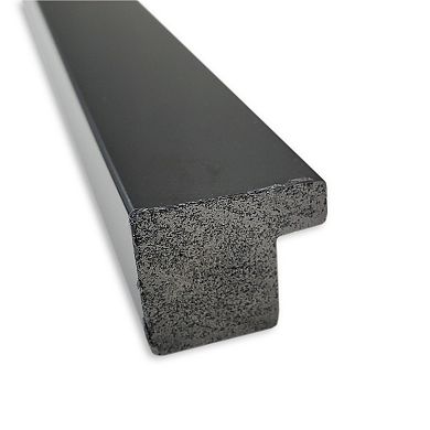 Amanti Art Non-Beveled Bathroom Wall Mirror Jet Black Frame