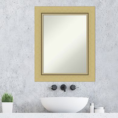 Amanti Art Lndon Gold Finish Bathroom Wall Mirror