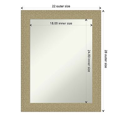 Amanti Art Mosaic Bathroom Wall Mirror