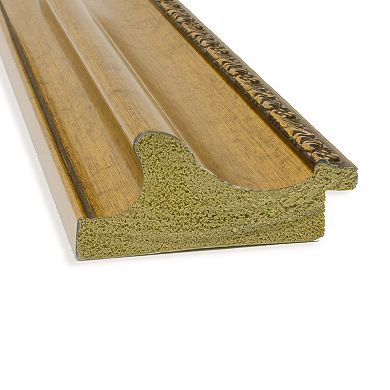 Amanti Art Parlor Gold Finish Bathroom Wall Mirror