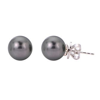 Men's PearLustre by Imperial Sterling Silver Tahitian Cultured Pearl Stud Earring