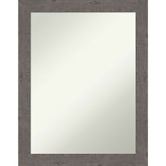 Amanti Art Narrow Rustic Bathroom Wall Mirror