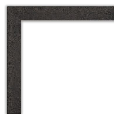 Amanti Art Rustic Plank Bathroom Wall Mirror