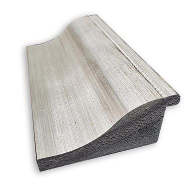 Amanti Art Non-Beveled Bathroom Wall Mirror Salon Silver Frame