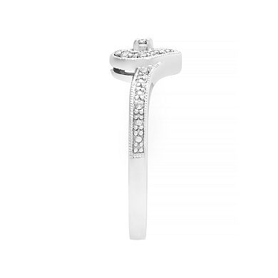 Love Always Sterling Silver 1/10 Carat T.W. Diamond Heart Promise Ring