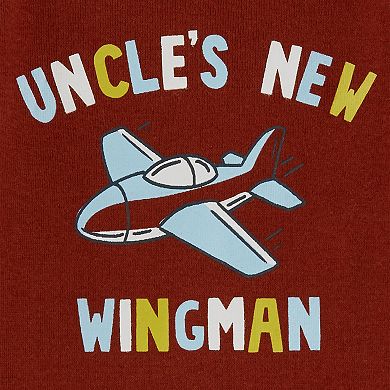 Baby Boy Carter's "Uncle's New Wingman" Long-Sleeve Bodysuit