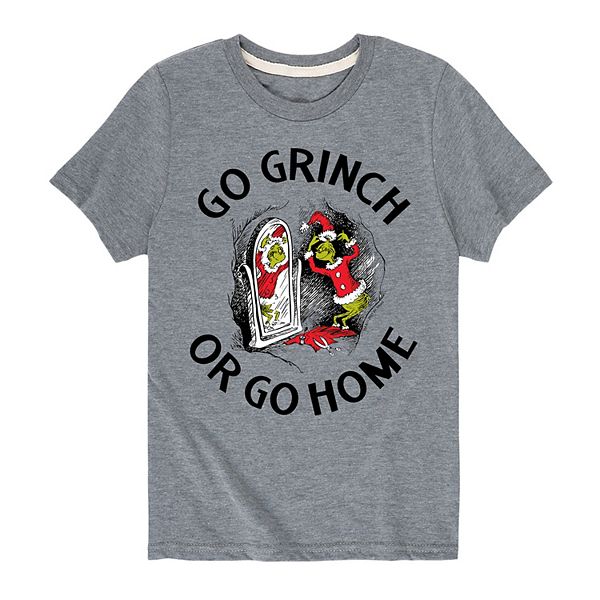 Boys 8-20 Dr. Seuss' The Grinch Who Stole Christmas Go Home Graphic Tee