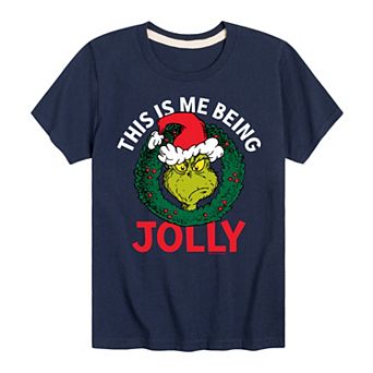 Boys 8-20 Dr. Seuss' The Grinch Who Stole Christmas Being Jolly Graphic Tee