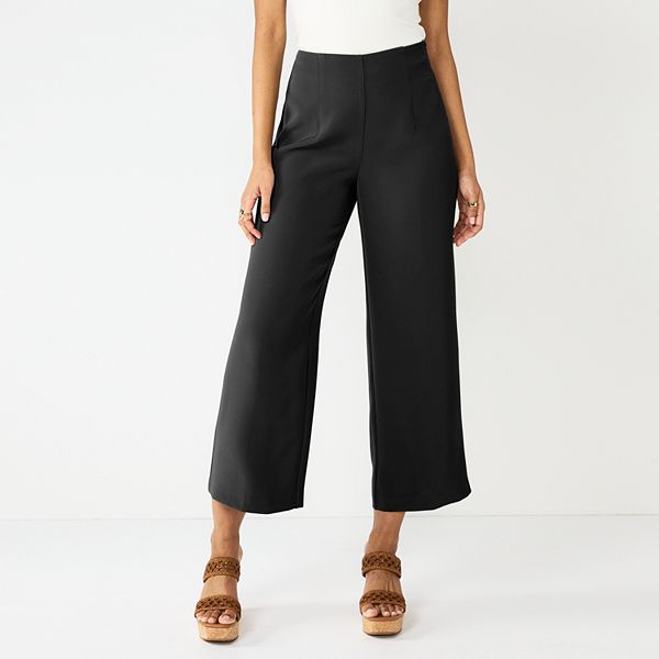 Black High Waisted Wide Legged Pintuck Pants - Front Porch Boutique, LLC.