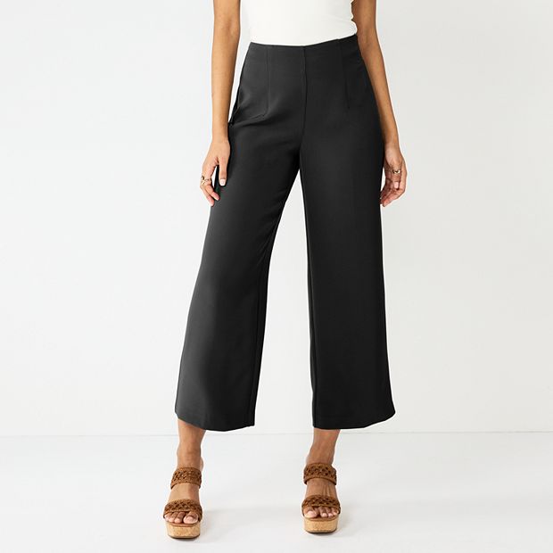 Flare-Leg High-Rise Pintuck Pants - Tall, Tall