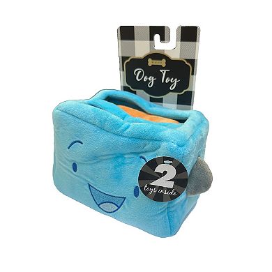 Woof Toaster Plush Burrow 3-piece Dog Toy