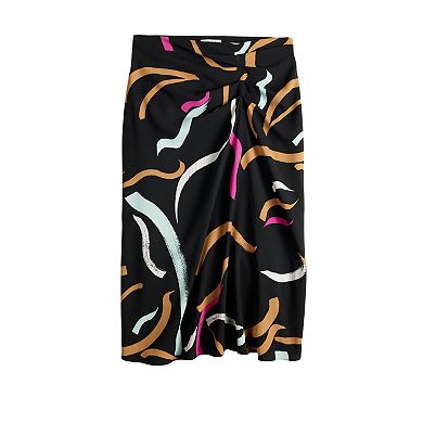 Women's Nine West Side Ruched Midi Skirt