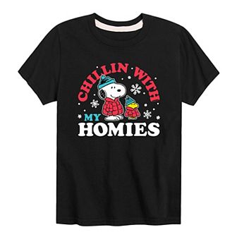 Boys 8-20 Peanuts Chillin Homies Graphic Tee