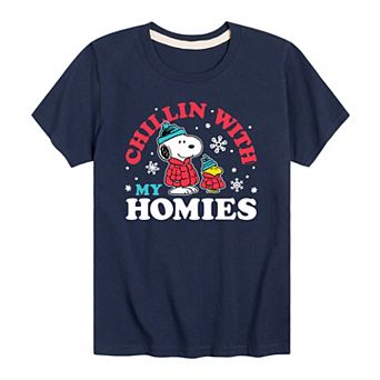 Boys 8-20 Peanuts Chillin Homies Graphic Tee