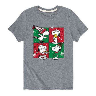 Boys 8-20 Peanuts Snoopy Christmas Graphic Tee