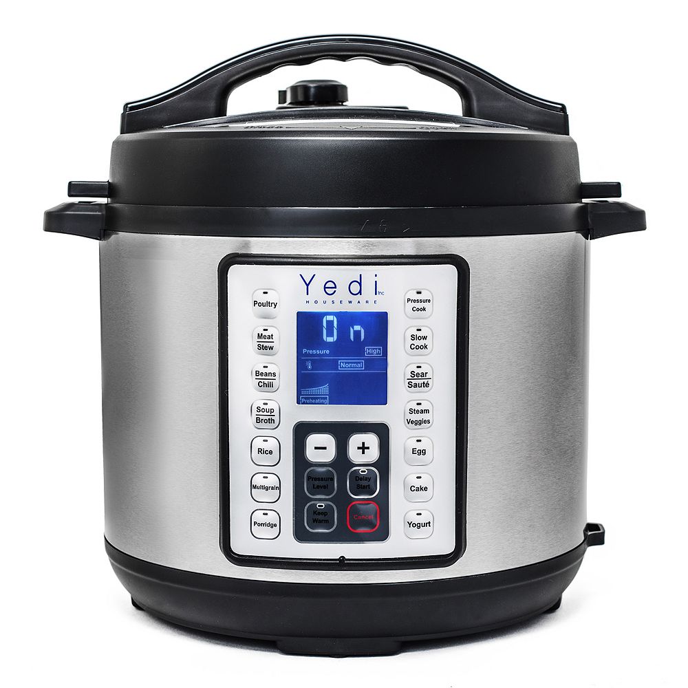 Yedi Houseware 9-in-1 Total Package 6-qt. Instant Programmable Pressure Cooker