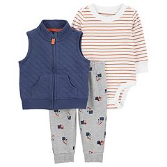 Carter's Just One You® Baby Boys' Quilted Vest Top & Bottom Set