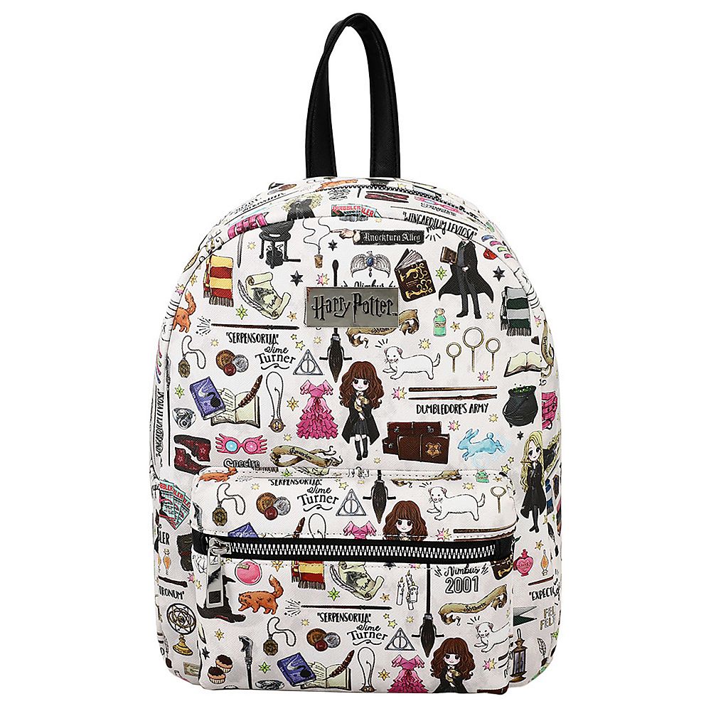 Gently Used Harry Potter Chibi Mini Backpack Amazon.com | Bioworld Harry Potter Allover Chibi Character  main image 4