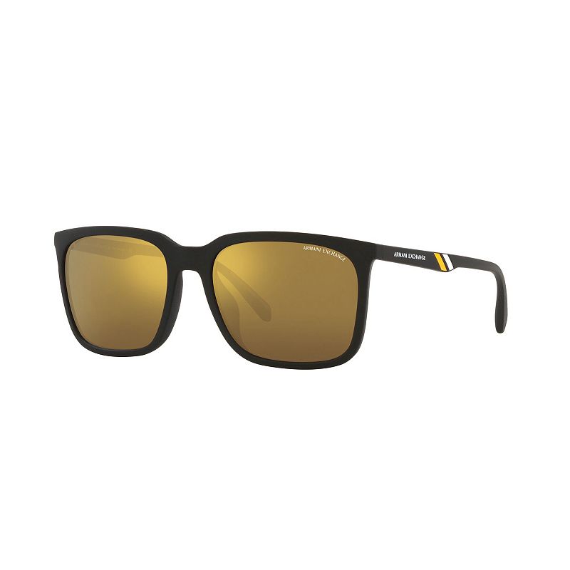 Mens Armani Exchange Armani Exchange AX4117SU Rectangle 57mm Sunglasses, G