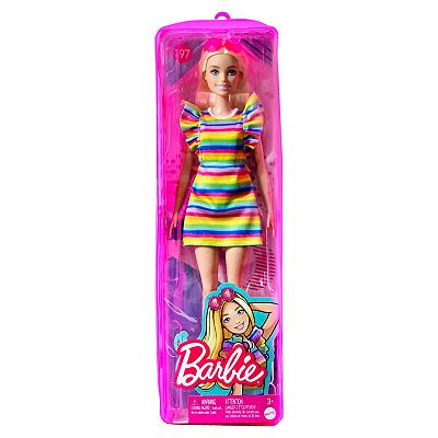 braces barbie fashionista rainbow dress