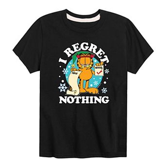 Boys 8-20 Garfield Regret Nothing List Graphic Tee