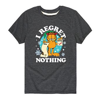 Boys 8-20 Garfield Regret Nothing List Graphic Tee