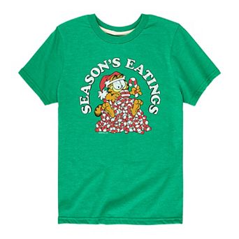Boys 8-20 Garfield Seasons Eatings Graphic Tee