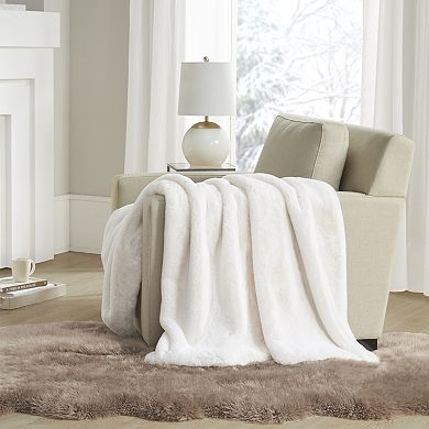 Madison Park Bristol Cozy & Warm Solid Premium Faux Fur Throw