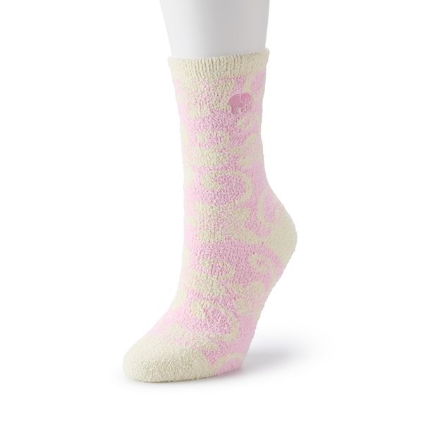 IVORY ELLA Pink Lazy Socks