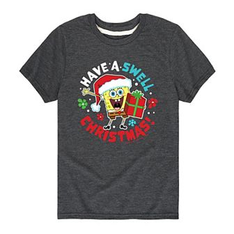 Boys 8-20 SpongeBob Swell Christmas Tee