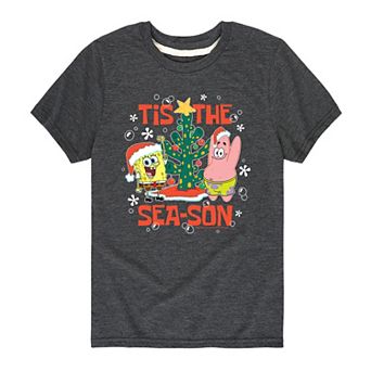 Boys 8-20 SpongeBob Tis The Season Tee