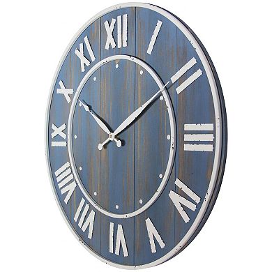 Infinity Instruments Wine Barrel Round Wall Clock