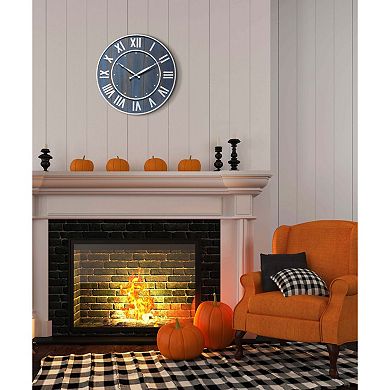 Infinity Instruments Wine Barrel Round Wall Clock