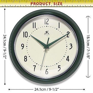 Infinity Instruments Vintage Round Wall Clock