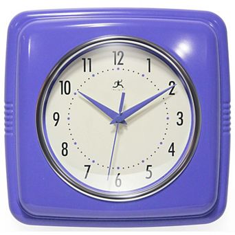 Infinity Instruments Retro Square Wall Clock