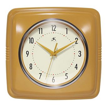 Infinity Instruments Retro Square Wall Clock