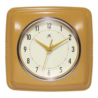 Infinity Instruments Retro Square Wall Clock