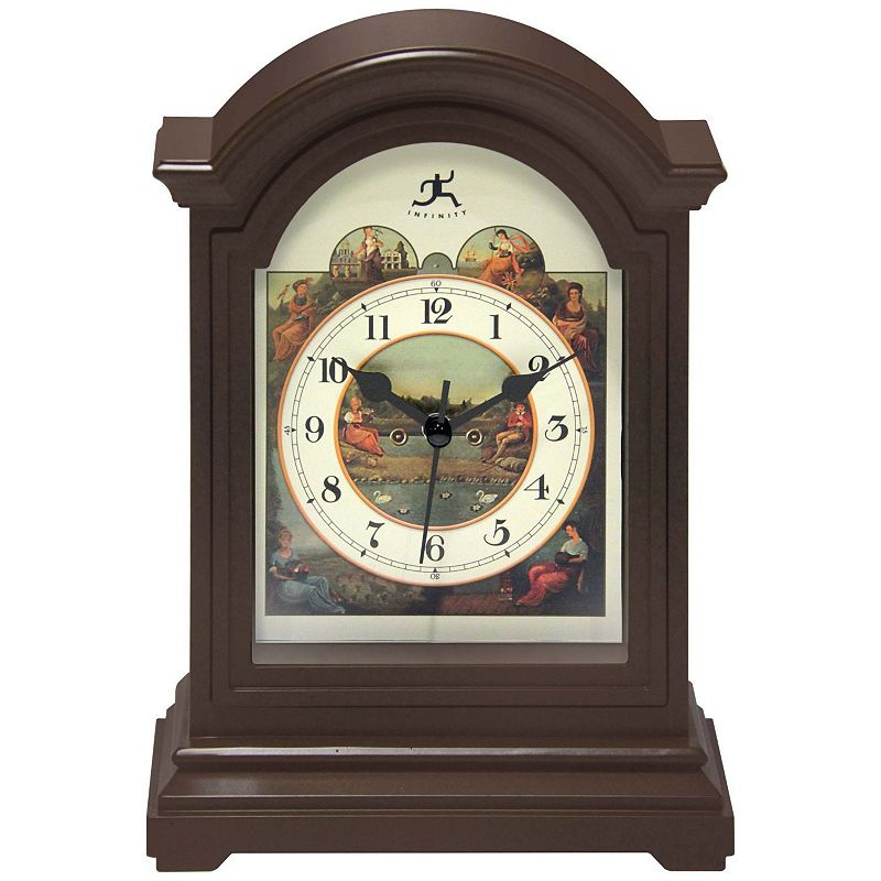 UPC 731742052209 product image for Infinity Instruments Classic Clock Table Decor, Brown | upcitemdb.com