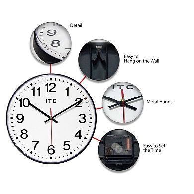 Infinity Instruments ITC Round Wall Clock