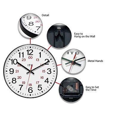 Infinity Instruments ITC Round Wall Clock