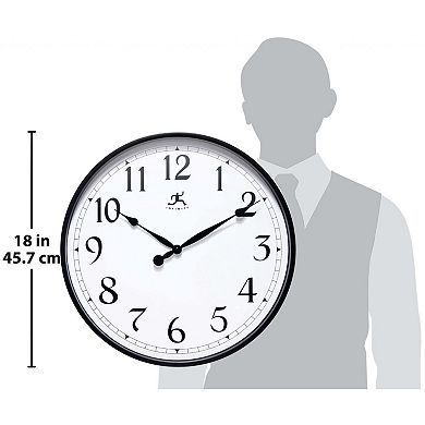 Infinity Instruments Office 18 in. Round Wall Clock