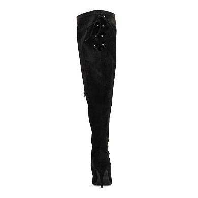 Fashion to Figure Larissa Women's Extra Wide Calf Thigh-High Boots