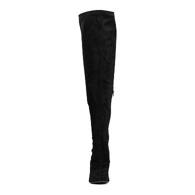 Fashion to Figure Larissa Women's Extra Wide Calf Thigh-High Boots
