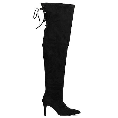 Fashion to Figure Larissa Women's Extra Wide Calf Thigh-High Boots